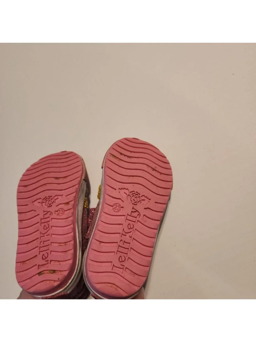 Lelli Kelly Pink Bedazzled Little Girl’s Mary Jane Shoes Size 23   7 sequin